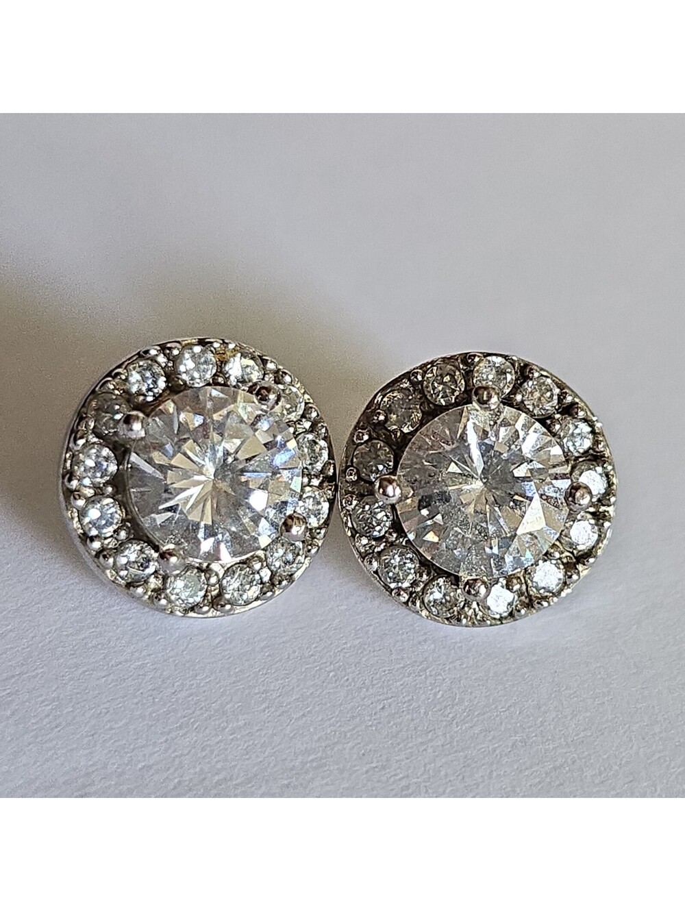 Vintage Stud Earrings 925 Sterling Silver